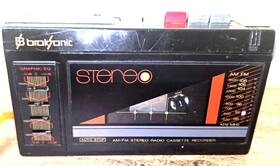Teb-38 Broksonic Rare Mini Boombox Am/fm Stereo Cassette Player Recorder Only