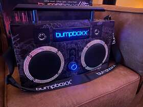 Bumpboxx 705911306332 Ultra Bluetooth Boombox Black Graffiti Usb 5.25 Inch Drivers 2 Tweeters