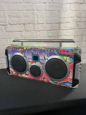 Bumpboxx 850019579949 Bluetooth Boombox Flare 6 Nyc Graffiti. Pre Owned