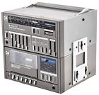 C4r-c4d Sanyo Portable Stereo Tuner Amplifier Cassette Deck