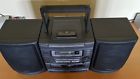 Ca-dw480 Aiwa Vintage Carry Component System Cd Dual Cassette Boombox