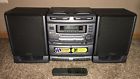 Ca-dw680m Aiwa Boombox Dual Cassette Cd Player Portable Stereo Remote Rare