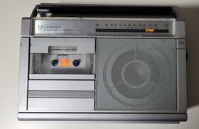 Jtr-1212 Candle Fm/am Radio Cassette Recorder Ac/dc Portable Vintage Boombox