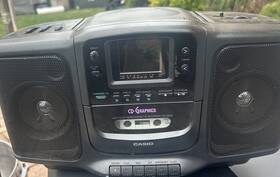 Cd-g500 Casio Vintage Boombox With Tv Cd Player Cassette Radio Karaoke Rare Teste