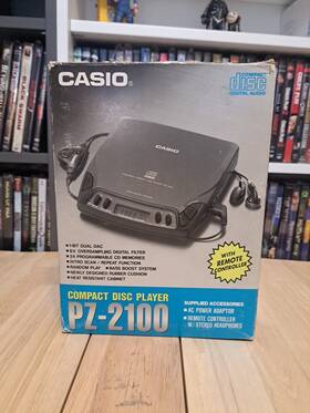 Pz-2100 Casio Cd311s Cd Player - Wired Remote/headphones And Power Supply- Parts Repair