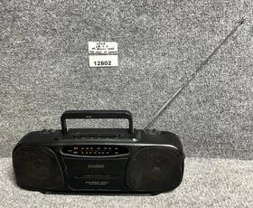 Cp-55 Casio Bass Boost Am/fm Radio Stereo Single Cassette Recorder Player Black