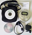 Cd-140 Citizen Portable Cd Player With Radio Headphones Case Manual Cds