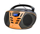 Cd-55bko Koramzi Portable Cd Boombox With Radio Aux In 785339979479
