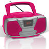 Cdb-232btp Riptunes Bluetooth Portable Cd Boombox With Radio Pink 810941025532