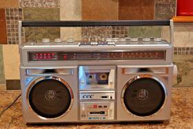 Cec-ol7540 Cec Rare Serviced Dual Cassette Bombox.read