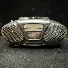 Cedarmont 84418-2221-4 Am/fm Cassette Player And Recorder Boombox Headphone Jack Black/gray