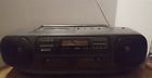 Cfd-120 Sony Cd Player Am Fm Dual Cassette Recorder