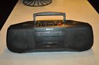 Cfd-b15 Sony Portable Radio Tape Player Boombox Works