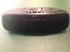 Cfs-815 Sony Cassette Stereo Player Recorder Portable Radio Boombox Black