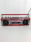 Cfs-v15 Sony Vintage Portable Cassette Mini Boombox Jap Writing Japan Red