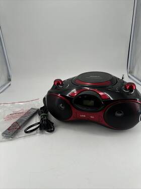 Bh-426 Cornet Portable Radio Cd/mp3 Player. Tested. With Remote And Manual