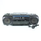 Cp-750 Casio Vtg Am Fm Radio Cassette Cd Player High Speed