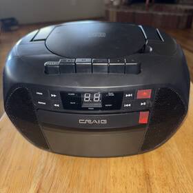 6cd6951 Craig Tabletop Cd Player Cassette Radio Working Condition Less Cord