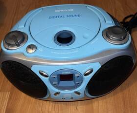 Cd6900e Craig Cd6900b Digital Sound Cd Player/am/fm Radio Boom Box Silver/blue #cd6900e Tested