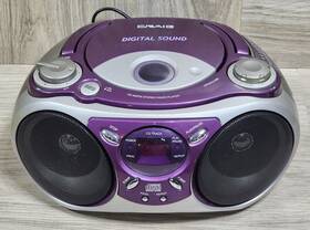 Cd6900p Craig Purple Portable Boombox Cd Player Am/fm Radio - Tested