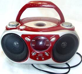 Cd6900r Craig Am/fm Radio Compact Disk Cd Player Black/red/silver Tested And Works