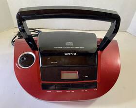 Cd6954n Craig Cd Stereo Boombox Am/fm Radio Black Red
