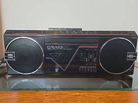 J4449 Craig Vintage Boombox Am Fm Cassette Recorder Works