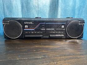 J464 Craig -vintage- Boombox - Radio Dual Cassette Player Read