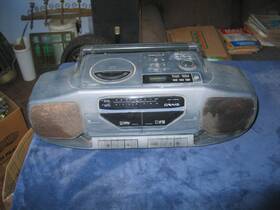 Jd8643 Craig Boom Box Cd / Cassette Fm Am Equalizer Portable Vintage