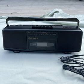 Js8210 Craig Boombox Tape Deck Radio Tested Working