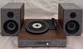 Cr7020a-gy Crosley Aria Vinyl Record Player With Speakers Wireless