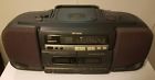 Csd-sr515 Aiwa Stereo Dual Cassette Cd Boombox Dubbing