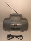 Csd-td69u Aiwa Silver Radio Boombox Portable Stereo Works