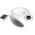 58465797669 Cursrcd261bwhite Sylvania Portable Cd Boombox With Radio