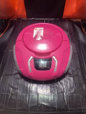 Prcd261-purple Curtis Proscan Elite Portable Cd Boombox With Am/fm Radio Auxiliary - Purple