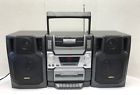 Cwm-320 Sanyo Radio Cd Player Cassette Recorder Boombox Ghetto Blaster