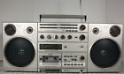 D8623 Philips Boombox Ghettoblaster Radio Works Cassette Player Needs Repair