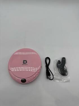 Deluxe Products 065007730126 Portable Cd Player Anti Skip Stereo Earbuds Pink