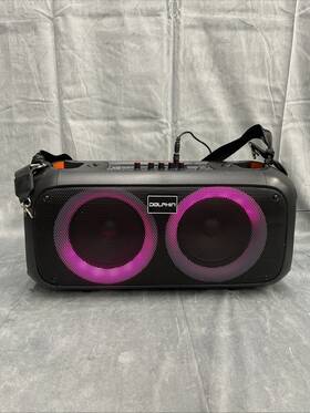 Sp-2600rbt Dolphin Dual 6.5 Inch Boombox Portable Party Speaker With Shoulder Strap Lot 199725