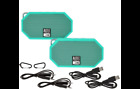 E229558 Altec Lansing Set Of Mini Waterproof Bluetooth Speakers Mint Green