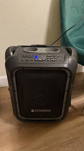 Gdi-exbld810 Ecoxgear Bluetooth Boombox Black With Wheels Telescoping Handle Cup Holders