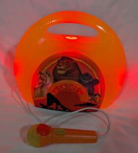 Lk-115 Ekeds Lion King Sing Along Karaoke Boombox Microphone Music Lights Mp3 Disney Tested