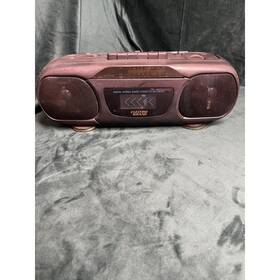 7406 Electro Brand Am/fm Stereo Radio Cassette Recorder Boombox Portable Black
