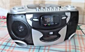 Rcd332e Electron Portable Cd Radio Cassette Player Recorder Boombox Tested