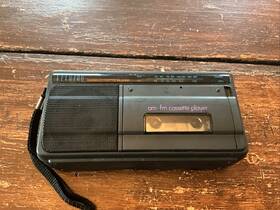 Spc-105 Elektro Vintage Am Fm Cassette Player Radio Portable Tested Working