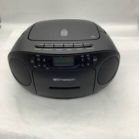 4631052024 Emerson Portable Cd Player Boombox With Cassette Combo Tape Recorder