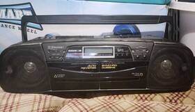 Ac2353 Emerson Dual Cassette Boombox Working
