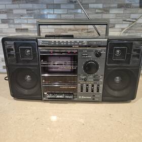 Ctr961c Emerson Ct961c Vtg Boombox Am/fm Dual Cassette Stereo - Tested Works
