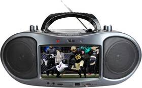 Edl-2560h Emerson Bluetooth Boombox Dvd Player With 7ftft Lcd Screen And Radio