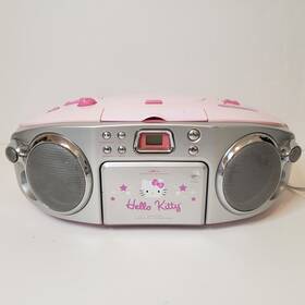 Hk25 Emerson Hello Kitty Boom Box Cd Player Radio 2001 Read Description Pink